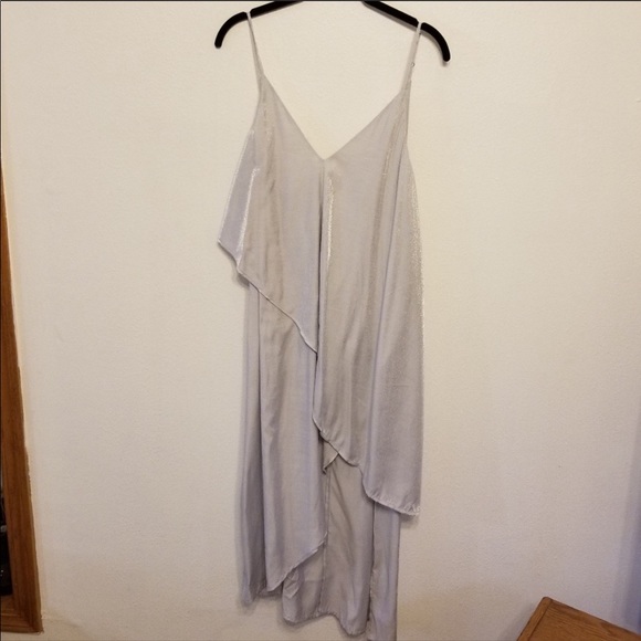 Free People stunning silver layered dress - Picture 4 of 12